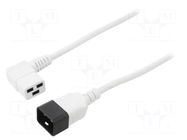 Cable; 3x1.5mm2; IEC C19 female angled,IEC C20 male; PVC; 5m LIAN DUNG