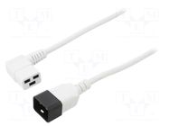 Cable; 3x1.5mm2; IEC C19 female angled,IEC C20 male; PVC; 5m LIAN DUNG
