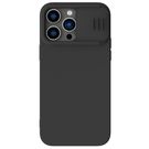 Nillkin CamShield Silky Silicone Case iPhone 14 Pro Max Cover with Camera Protector Black, Nillkin