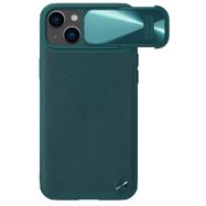 Nillkin CamShield Leather S Case iPhone 14 Plus case cover with camera cover green, Nillkin