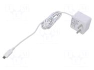 Accessories: power supply; white; 1.5m; 100÷240VAC; 2.5A; 5.1VDC RASPBERRY PI