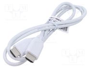 Accessories: connection cable; white; 1m; HDMI plug,both sides RASPBERRY PI