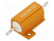 Resistor: wire-wound; with heatsink; 1.5kΩ; 25W; ±1%; 30ppm/°C SR PASSIVES