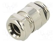 Cable gland; PG9; IP68; brass; metallic; Resistance to: UV rays LAPP