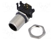 Connector: M12; socket; male; PIN: 5 AMPHENOL LTW