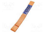 Attachment strap; L: 405mm; Width: 50mm; orange HILLS CARGO SECUREMENT