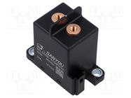 Relay: electromagnetic; SPST-NO; Ucoil: 12VDC; 200A; panel; 6W; 24Ω SANYOU