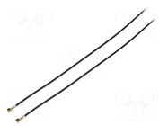 Cable; Colour: black; Len: 0.3m; Wire dia: 35mm; Type: angled HIROSE
