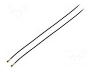 Cable; Colour: black; Len: 0.4m; Wire dia: 35mm; Type: angled HIROSE