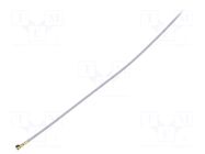 Cable; Colour: white; Len: 0.1m; Wire dia: 35mm; Type: angled HIROSE