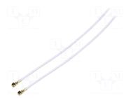 Cable; Colour: white; Len: 0.3m; Wire dia: 35mm; Type: angled HIROSE