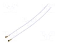 Cable; Colour: white; Len: 0.3m; Wire dia: 35mm; Type: angled HIROSE