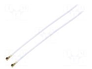 Cable; Colour: white; Len: 0.4m; Wire dia: 35mm; Type: angled HIROSE
