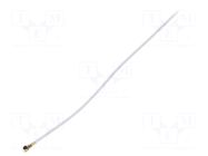 Cable; Colour: white; Len: 0.5m; Wire dia: 35mm; Type: angled HIROSE