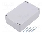 Enclosure: multipurpose; X: 70mm; Y: 105mm; Z: 35mm; ABS; light grey MASZCZYK