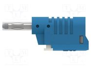 Plug; 4mm banana; 36A; 30VAC; 60VDC; blue; insulated; 58.6mm ELECTRO-PJP