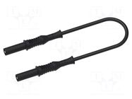 Test lead; 12A; banana plug 4mm,both sides; insulated; Len: 1m ELECTRO-PJP