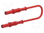 Test lead; 20A; banana plug 4mm,both sides; insulated; Len: 1m ELECTRO-PJP