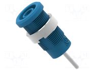 Connector: 4mm banana; socket; 1kV; 36A; blue; nickel plated ELECTRO-PJP