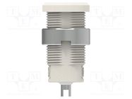 Connector: 4mm banana; socket; 25A; 1kV; white; nickel plated ELECTRO-PJP