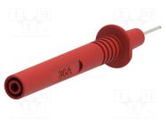 Measuring tip; 36A; red; Tip diameter: 2mm; Socket size: 4mm ELECTRO-PJP