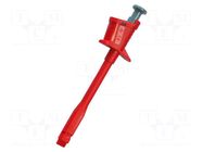 Clip-on probe; with puncturing point; 6A; 60VDC; red; 4mm; 30VAC ELECTRO-PJP