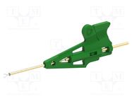 Clip-on probe; pincers type; 500mA; 60VDC; green; 0.8mm; 30VAC ELECTRO-PJP