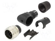 Connector: M16; plug; male; PIN: 7; 5A; 32V; 682; soldering; for cable BINDER