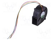 Fan: DC; blower; 12VDC; 75x75x30mm; 26.33m3/h; 42dBA; ball; Out: PWM SUNON