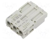 Connector: HDC; contact insert; male; MIXO; PIN: 3; 40A; 600V ILME