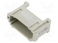 Connector: HDC; contact insert; MIXO; Modules: 1; -40÷125°C ILME