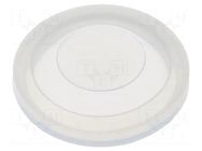 Cover; IP68; transparent; Ø30.4x6.6mm; LAS1GQ25H,ONPOW6125H ONPOW