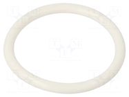 O-ring gasket; silicone; Thk: 3.5mm; Øint: 34.5mm; white; -60÷160°C ORING USZCZELNIENIA TECHNICZNE