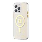Kingxbar PQY Geek Series magnetic case for iPhone 14 Plus MagSafe gold, Kingxbar
