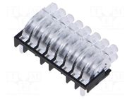 Fiber for LED; Ø2mm; No.of mod: 16; round; Front: convex MENTOR