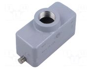 Enclosure for connectors: HDC; size 77.27; for cable; for latch ILME