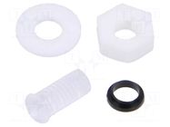 Fiber for LED; Ø3mm; L: 6.4mm; round; Front: convex; IP67 BIVAR