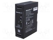 Power supply: switched-mode; for DIN rail; 120W; 12VDC; 10A; OUT: 1 WEIDMÜLLER