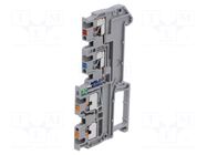 Splice terminal: rail; 13.5A; 250V; for DIN rail mounting; grey PHOENIX CONTACT