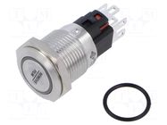 Switch: vandal resistant; Pos: 2; SPDT; 5A/250VAC; 2A/24VDC; IP67 E-SWITCH