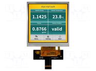 Display: TFT; 4"; 480x480; Illumin: LED; Dim: 75.5x82.95x4.77mm; RGB RAYSTAR OPTRONICS