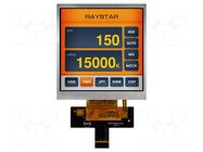 Display: TFT; 4"; 480x480; Illumin: LED; Dim: 78.8x82.95x4.77mm; RGB RAYSTAR OPTRONICS