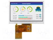 Display: TFT; 4.3"; 480x272; Illumin: LED; Dim: 105.5x67.2x2.95mm RAYSTAR OPTRONICS