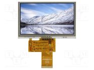 Display: TFT; 4.3"; 480x272; Illumin: LED; Dim: 105.5x67.2x4.05mm RAYSTAR OPTRONICS