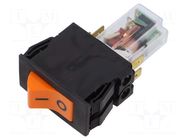 Circuit breaker; 15A; Poles: 1; SNAP-IN; TA45 2P; Leads: connectors SCHURTER