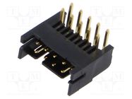 Connector: PCB-cable/PCB; socket; male; PIN: 10; DF11; Pitch: 2mm HIROSE