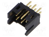 Socket; PCB-cable/PCB; male; DF11; 2mm; PIN: 6; THT; on PCBs HIROSE