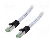 Patch cord; RJ45 plug,both sides; S/FTP; Cat 8; stranded; Cu; LSZH Goobay