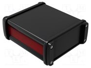 Enclosure: with panel; NoVoTronic; X: 106mm; Y: 120mm; Z: 49mm; black ROSE