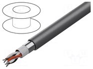 Wire; EcoCable Mini; 3x2x22AWG; shielded,Al-PET foil; MPPE; 300V ALPHA WIRE